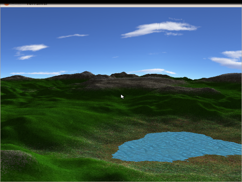 Screenshot from terrain generation project